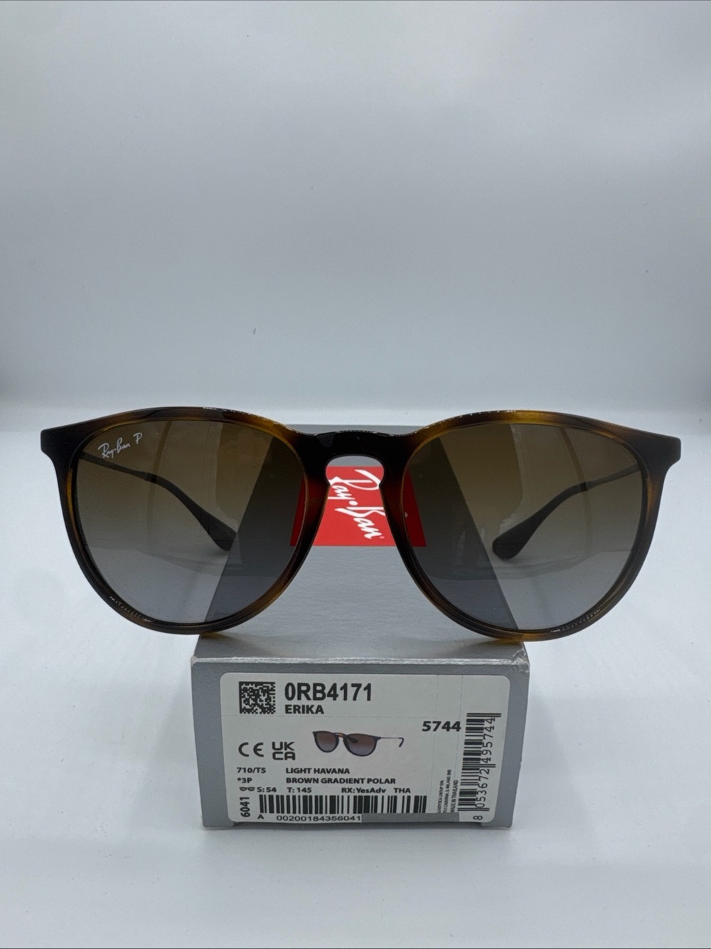 RayBan RB4171 Ref#:5744 . Light Havana frame , Brown Polarized gradient lenses